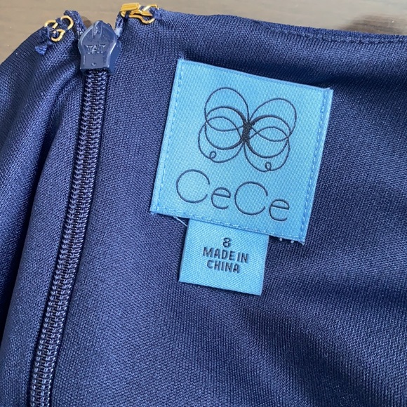 CeCe Mood Blue Sleeveless Dress. - Picture 4 of 11